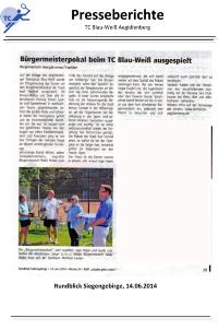 Rundblick 14.06.2014 - B&uuml;rgermeisterpokal