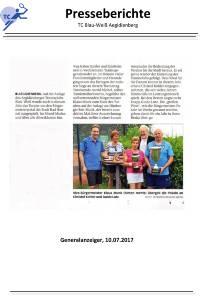 Generalanzeiger 10.07.2017 - B&uuml;rgermeisterpokal